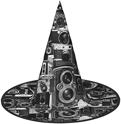 Cool Camera Print Witch Hat for Halloween Parties