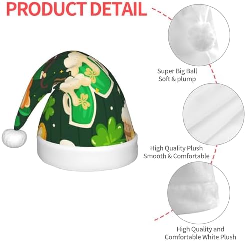 Salelf 10 Pack Santa Hats for Kids Baby Christmas Party Headwear