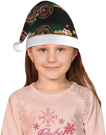 Christmas Elf Hat for Kids Boys Girls Toddler Plush Santa Hat