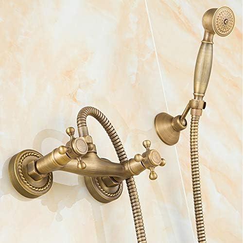 Copper Antique Handheld Shower Head with Ceramic Valve