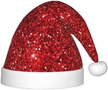 Red Glitter Santa Hat for Kids Baby Christmas Party Hat