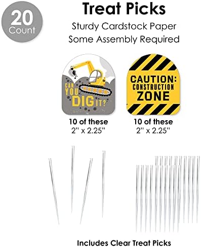 Big Dot of Happiness Dig It Party Favor Kit - 100 Pieces