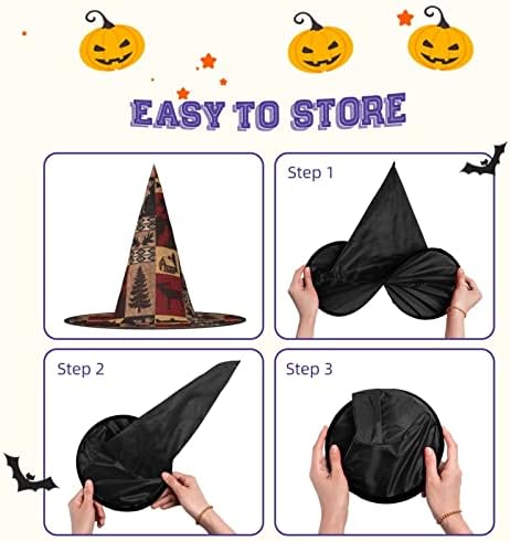 JBYJBX Bear Deer Fish Print Halloween Party Hat
