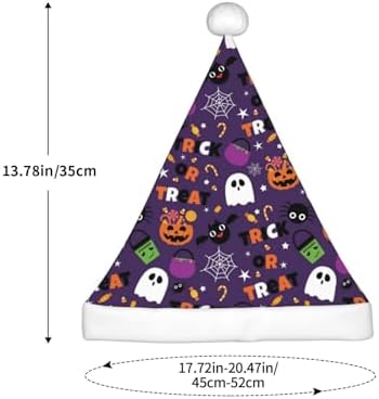 Halloween Candy Santa Hat for Kids Christmas Plush Headwear
