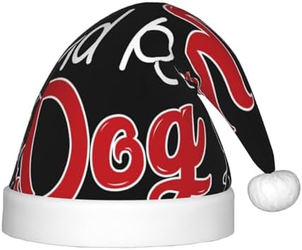 Funny Saying Wine Santa Hat for Kids Christmas Party Headwear