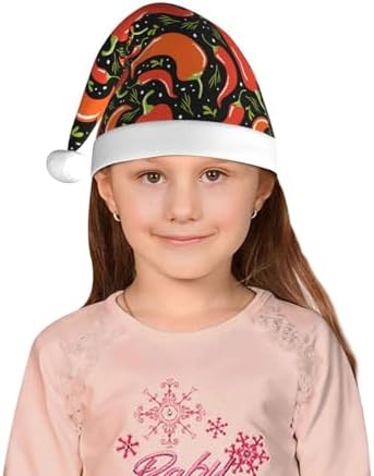 Red Hot Chili Santa Hat for Kids Baby Christmas Party Headwear