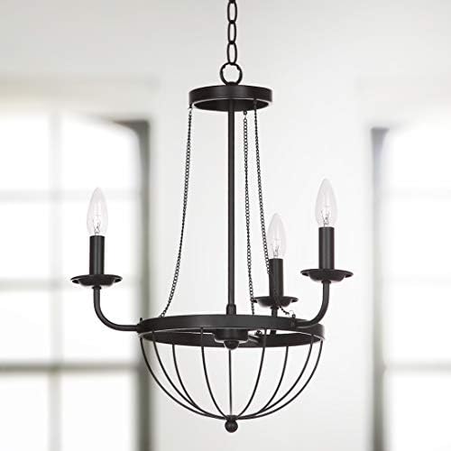 Safavieh Jacques 3-light Black Metal Chandelier