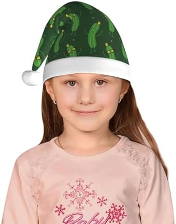 Cute Cucumber Santa Hat for Kids Christmas Party