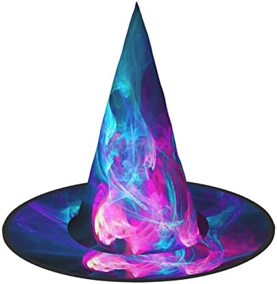 Blue And Red Fire Print Witch Party Hat