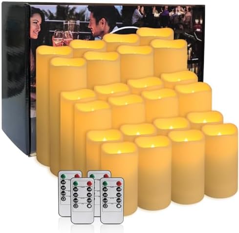 24-Pack LED Flameless Candles with Remote Control