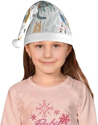 Cute Colorful Animal Santa Hat for Kids
