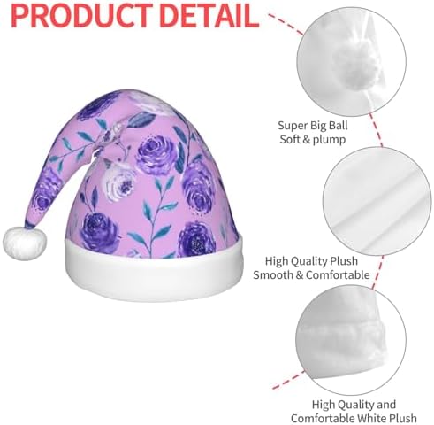 Violet Santa Hat for Kids Baby Christmas Headwear