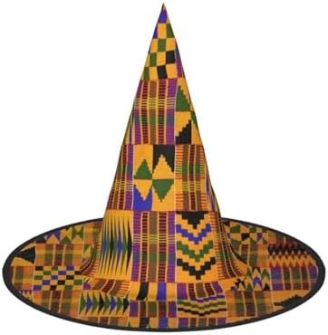 Jbyjbx African Weaving Print Witch Hat Party Costume Decor