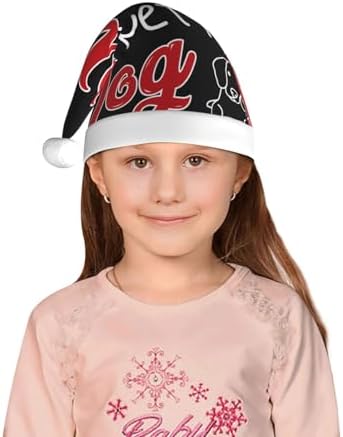 Funny Saying Wine Santa Hat for Kids Christmas Party Headwear