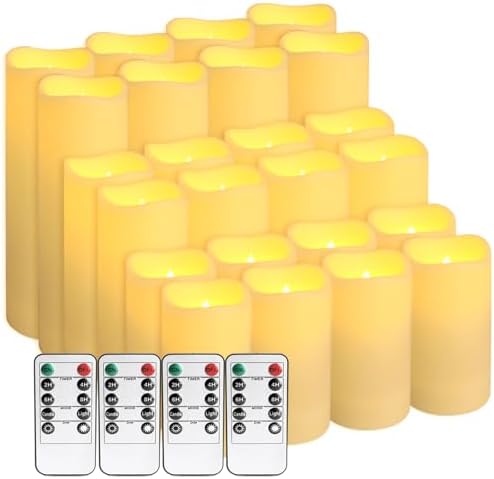 24-Pack LED Flameless Candles with Remote Control