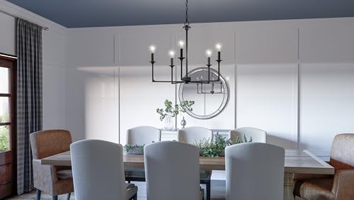 Quoizel Prescott 5 Light Chandelier Matte Black
