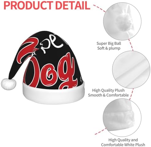 Funny Saying Wine Santa Hat for Kids Christmas Party Headwear