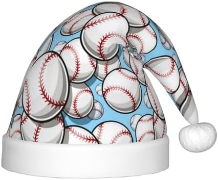 Salelf Baseball Santa Hat for Kids Christmas Party