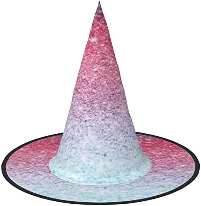 Foldable Blue Red Purple Witch Hat for Halloween Parties