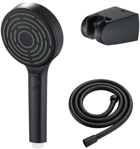Handheld Shower Set with 3 Functions and 59 Inch Hose