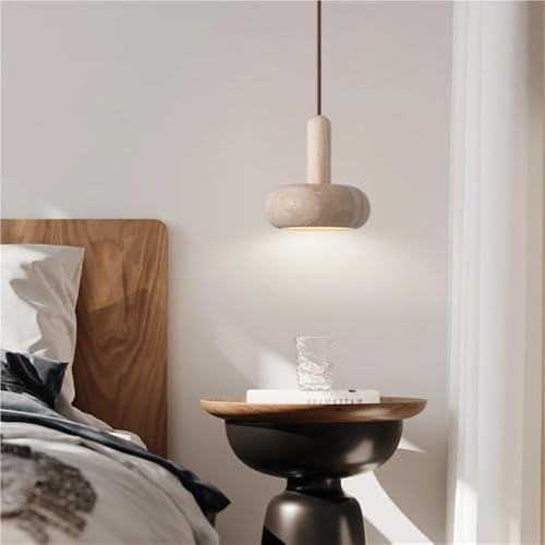 Modern Nordic Style Natural Stone Pendant Light with E26 E27 Base