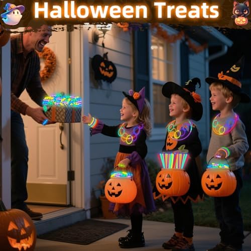 150 Pack Halloween Glow in the Dark Party Favors