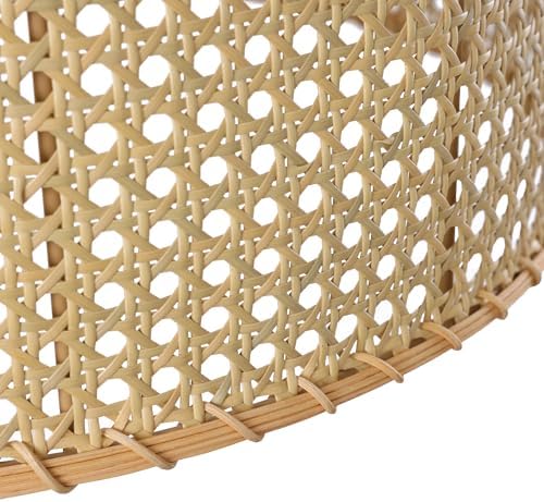 LamQee 172 Inch Farmhouse Rattan Chandeliers with 4 Lights