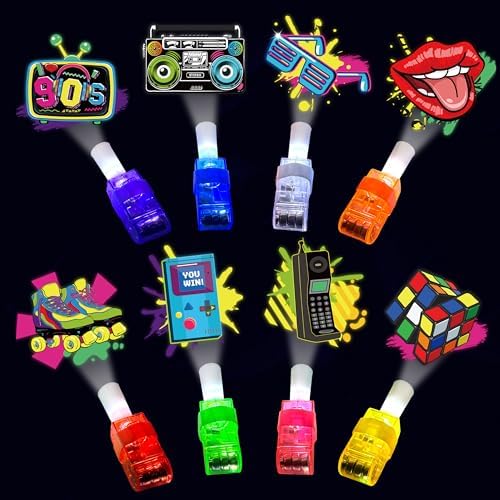 24PCS 90s LED Finger Lights Party Favors