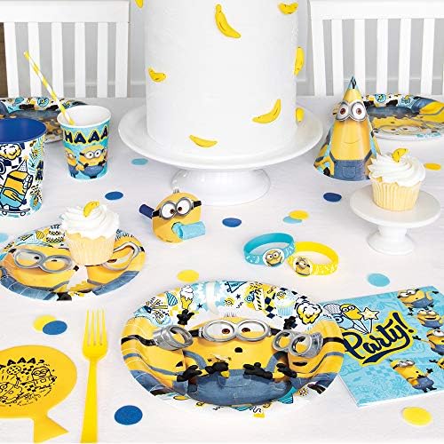 Unique Multicolor Minions Party Hats 8 Count