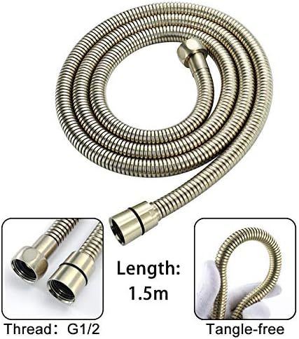 UWEREBFM Brushed Gold Handheld Shower Head Set