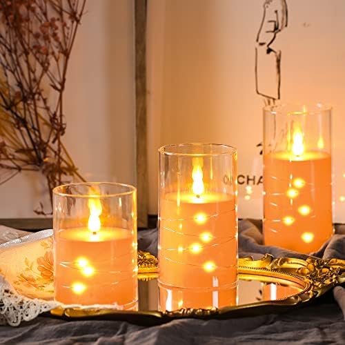 Da by Flameless Candles with Remote Control Set of 3