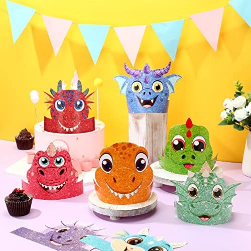 48 Pcs Dinosaur Party Hats Kids Birthday Decor