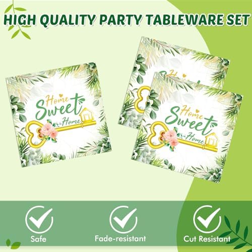 40PCS House Warming Party Tableware Plates Napkins
