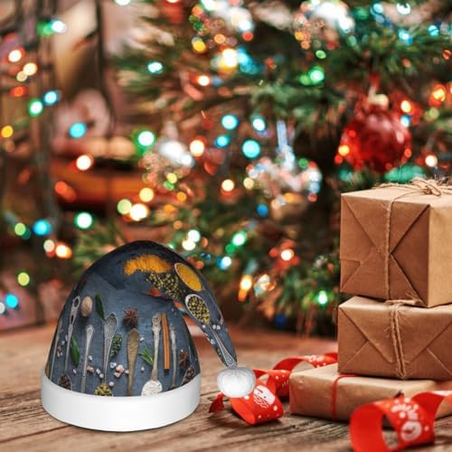 Kids Christmas Santa Hat Plush Headwear for New Year Party