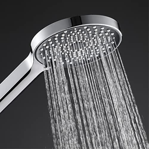 UWEREBFM Chrome Handheld Shower Head Set with 3 Settings and 15M Hose