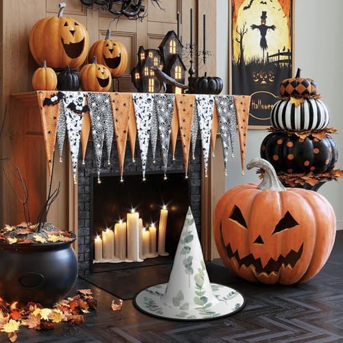 Eucalyptus Leaves Print Witch Halloween Party Hat