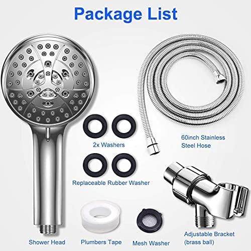 High Pressure Handheld Shower Head with 7 Functions