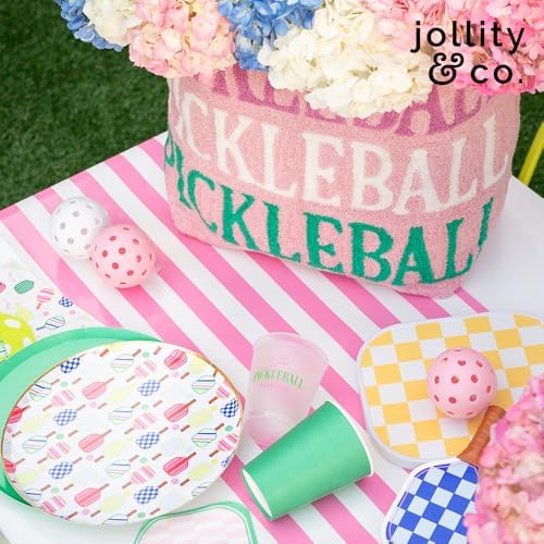 Jollity Co Pickleball Social Plates Pack of 8