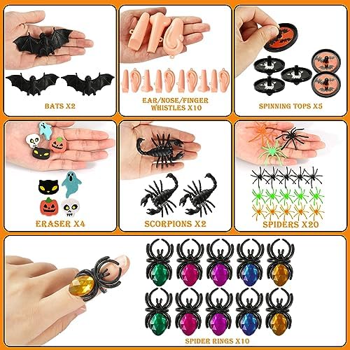 Max Fun 132pcs Halloween Party Toys Assortment