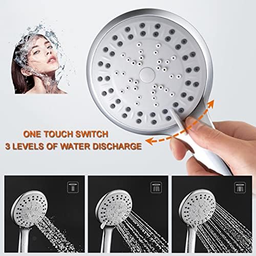 URINGO High Pressure 43 Inch Handheld Shower Head