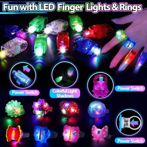 112PCS Glow in the Dark Party Supplies Set