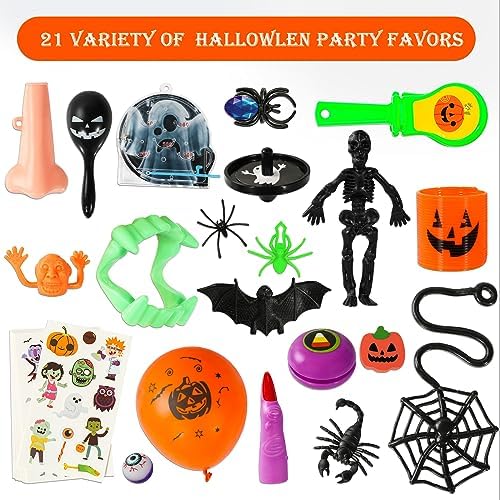 Max Fun 132pcs Halloween Party Toys Assortment