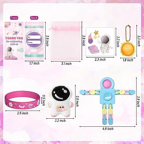 Pink Outer Space Party Favor Pack 84 Pieces