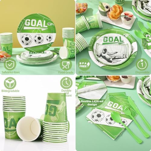 Soccer Birthday Party Decorations - 25 Guest Set
