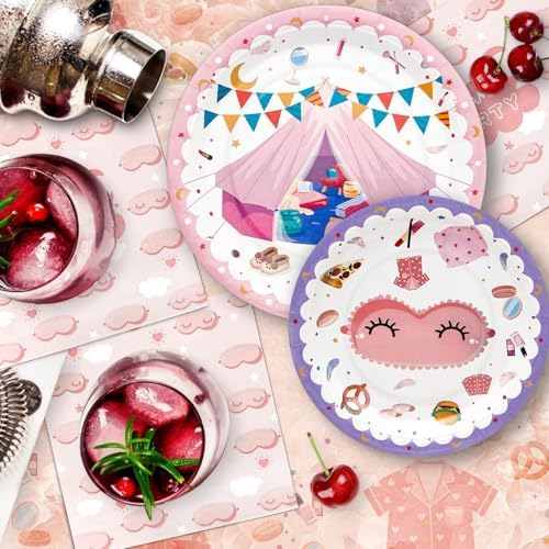 180PCS Pajama Party Decorations Set