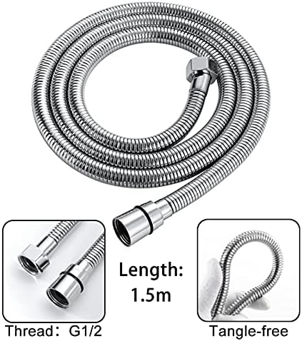 Uwerfm 3 Function ABS White Handheld Showerhead with 15m Hose