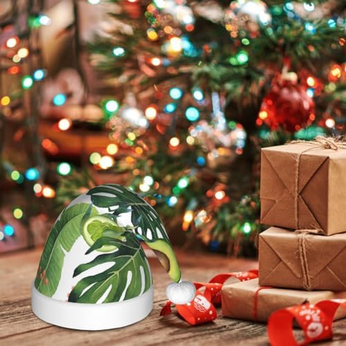 Salelf Watercolor Green Santa Hat for Kids