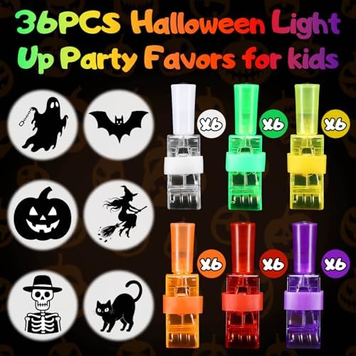 Budbof 36PCS Halloween LED Finger Lights