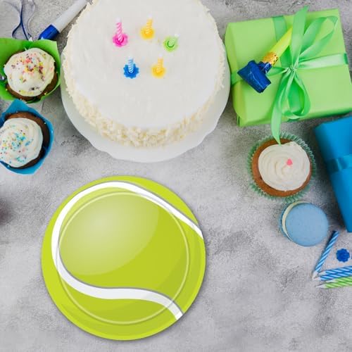Tennis Themed Party Plates 60pcs 7 Inch Disposable Set