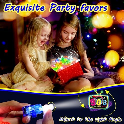 24PCS 90s LED Finger Lights Party Favors